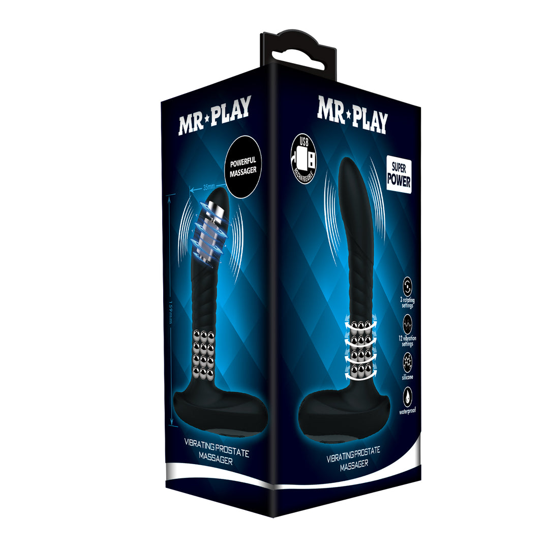 Mr Play Rechargeable Vibrating & Rotating Prostate Massager