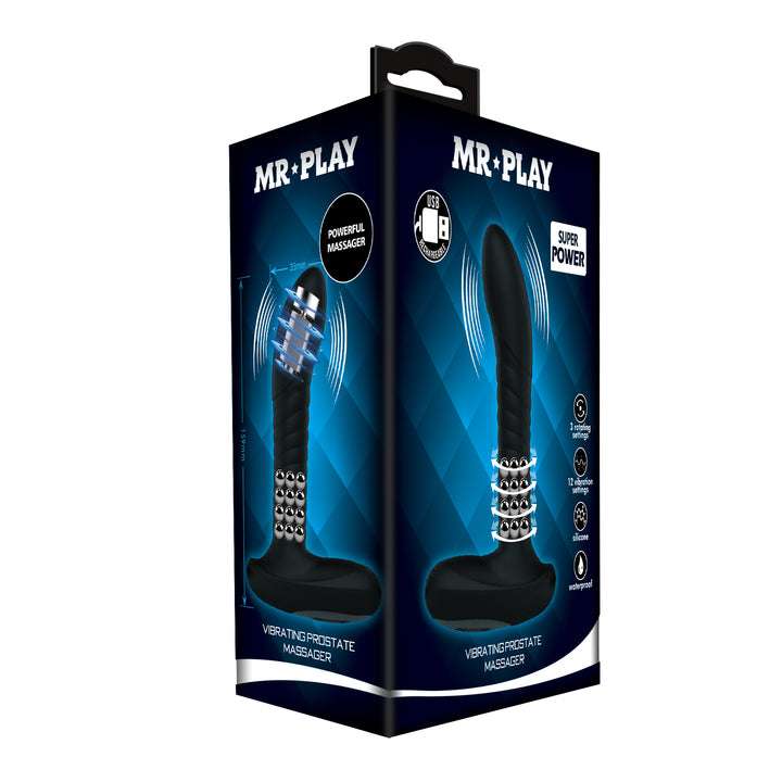 Mr Play Rechargeable Vibrating & Rotating Prostate Massager