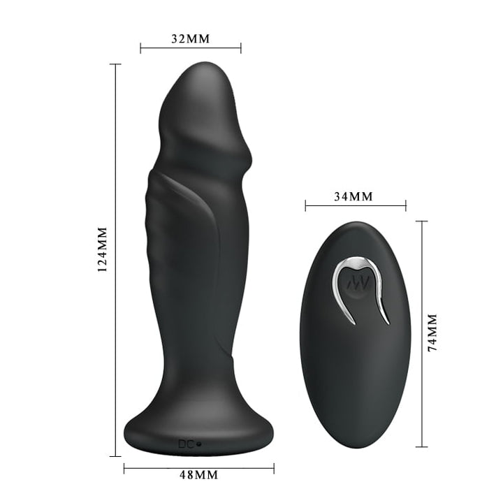 Mr Play by Baile Rechargeable Powerful Vibrating Anal Plug with Remote