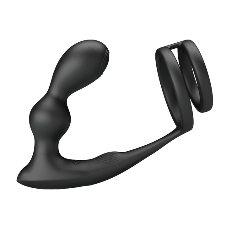 Pretty Love Marshell Vibrating Cock Ring & Butt Plug with Remote Control