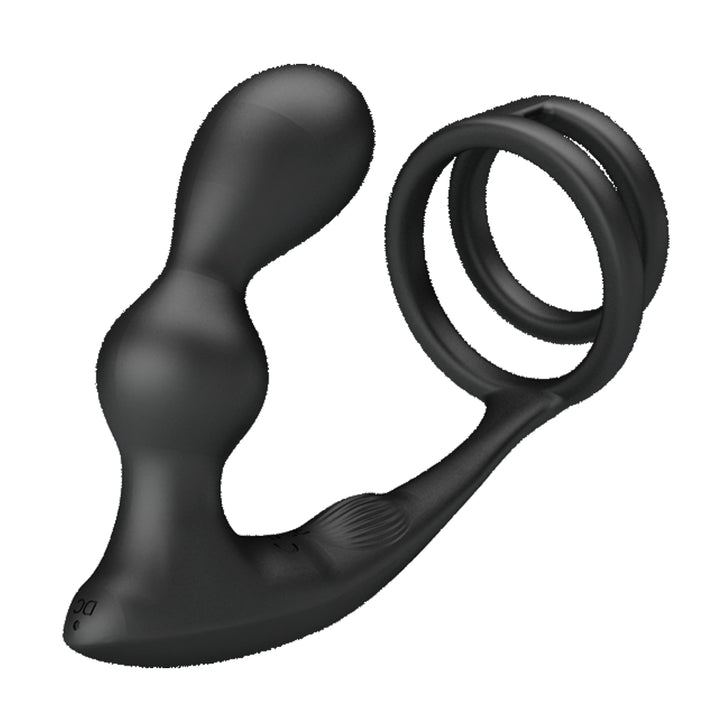 Pretty Love Marshell Vibrating Cock Ring & Butt Plug with Remote Control