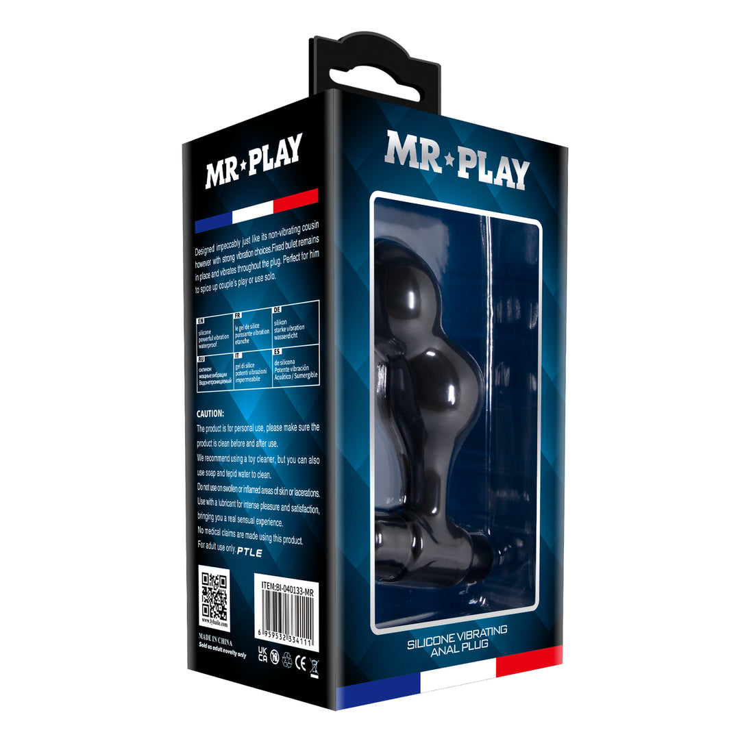 Mr Play Super Powerful Vibrating Silicone Anal Plug