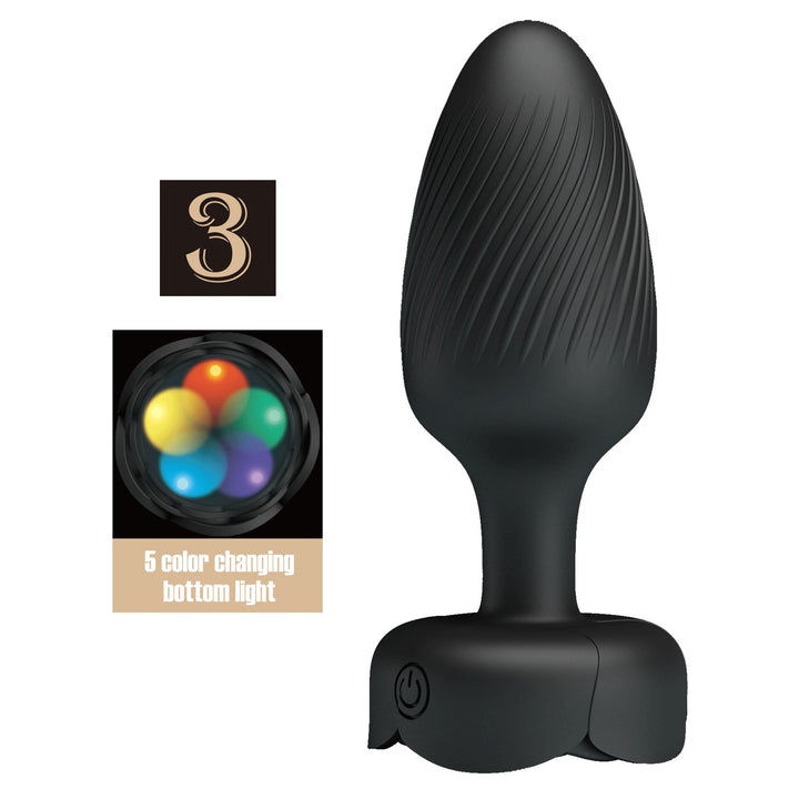Pretty Love Osborn 3 Rechargeable LED Light Butt Plug - Butt Plug - Australia - Sexy Devil