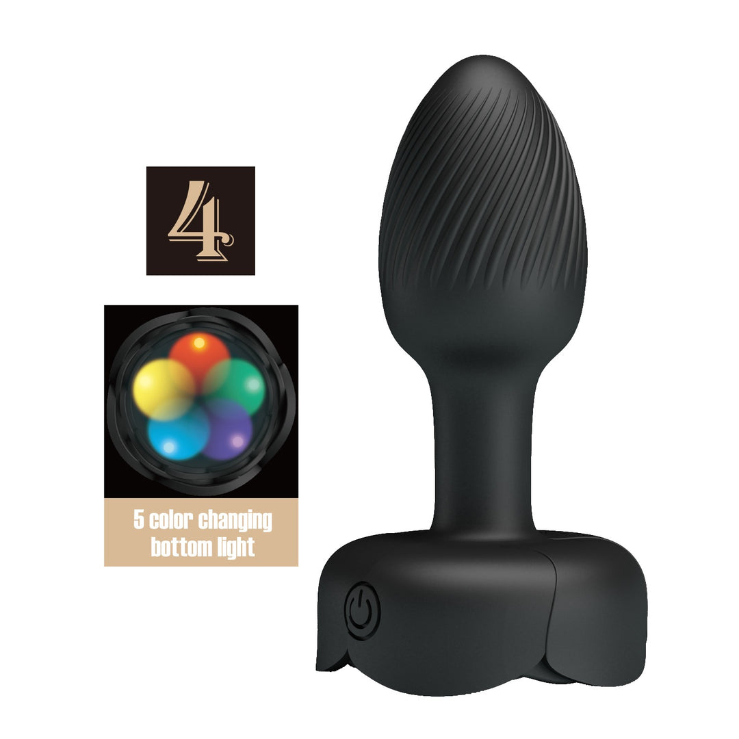 Pretty Love Olman 4 Rechargeable LED Light Butt Plug - Butt Plug - Australia - Sexy Devil