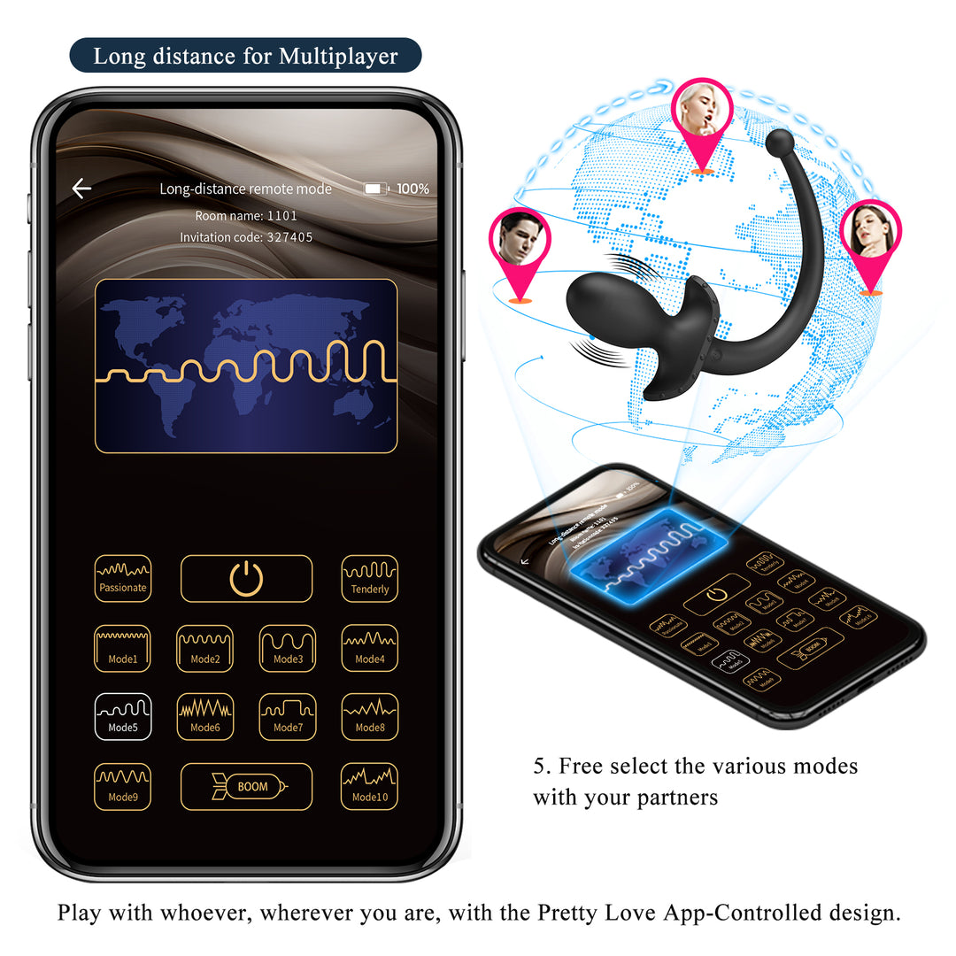 Pretty Love Anthony Wearable Anal Plug with App Control