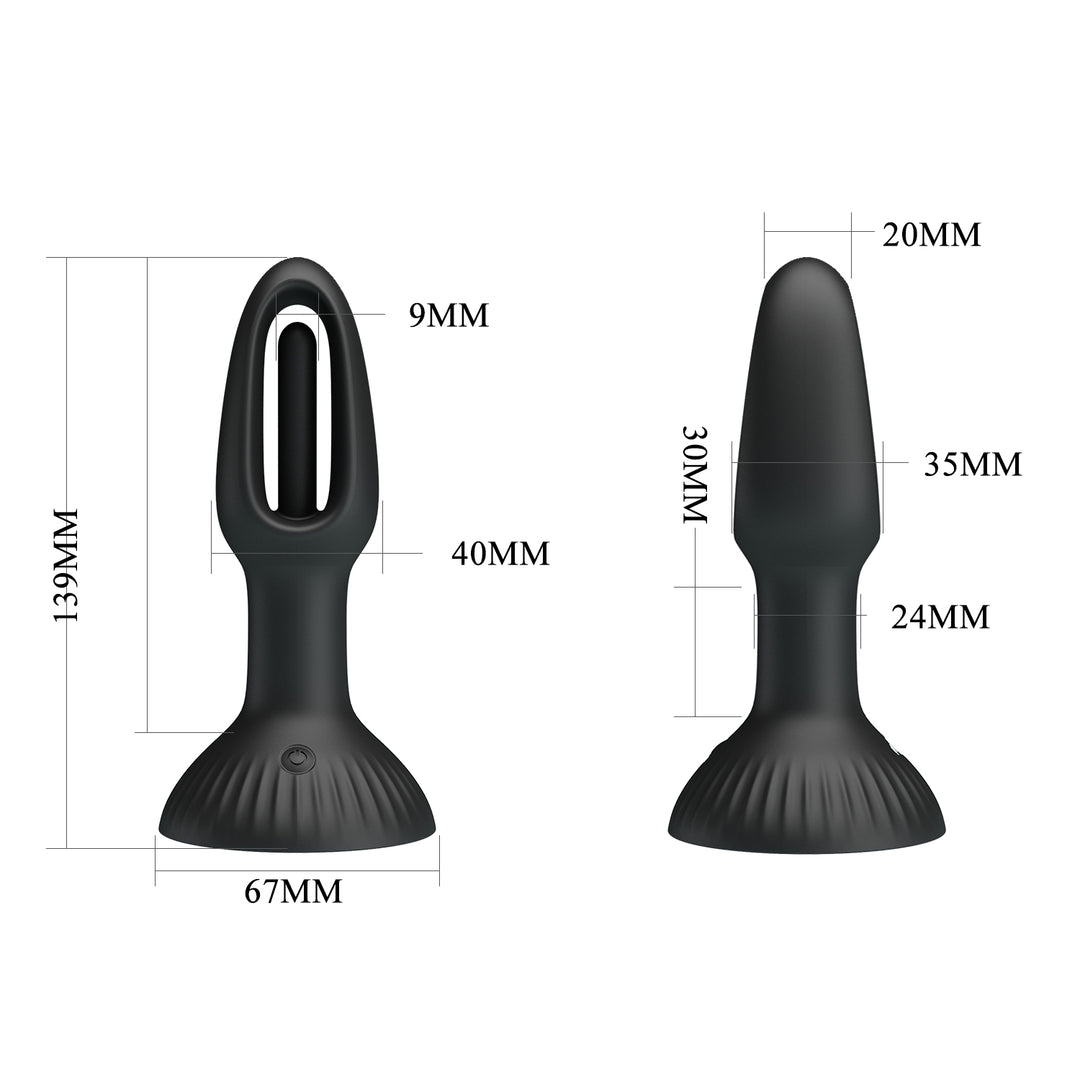 Pretty Love Hubert Super Power Wiggling Butt Plug