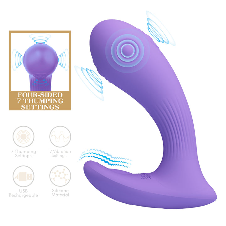 Pretty Love Andromeda Thumping & Vibrating Anal Plug
