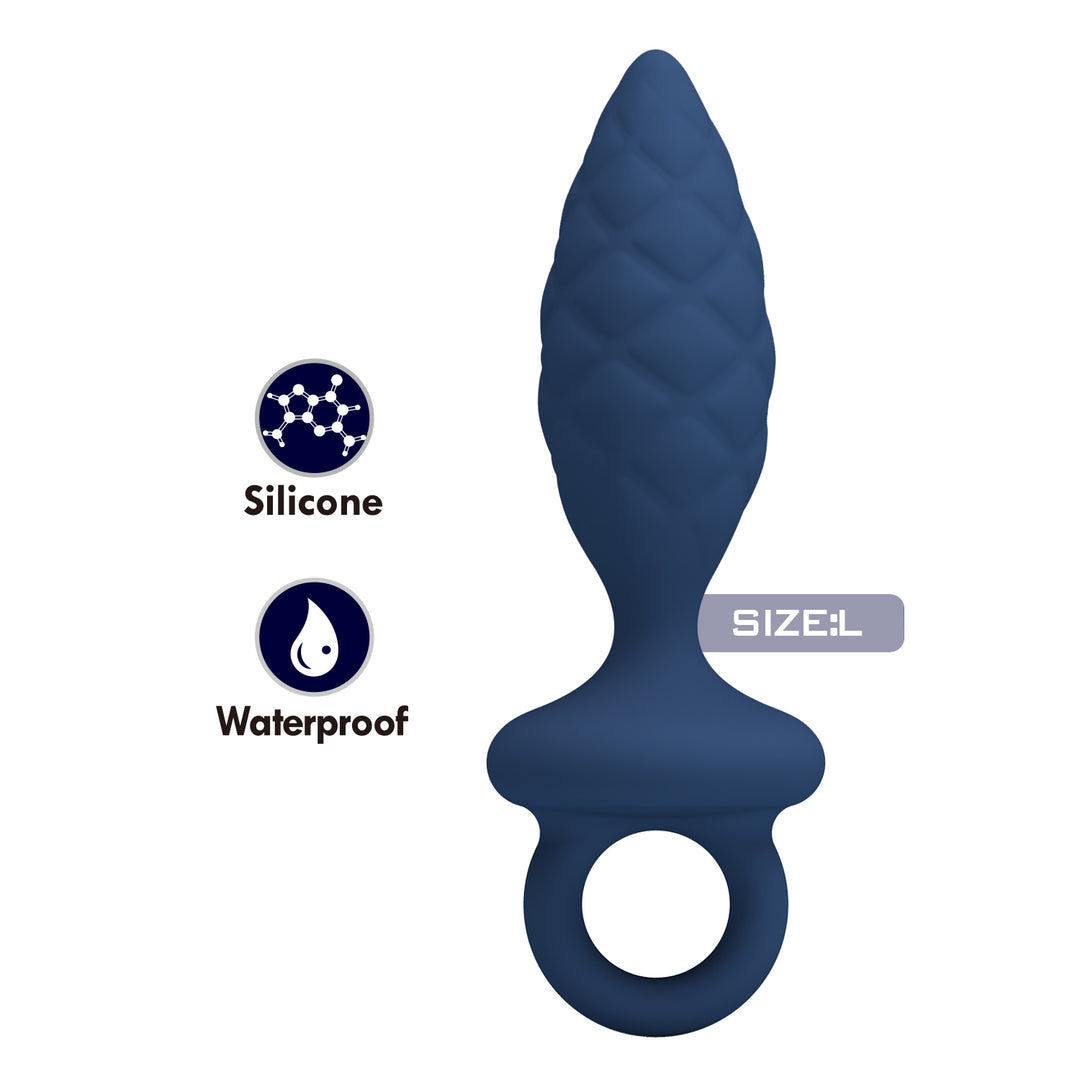 Mr Play John Silicone Butt Plug with Handle Loop