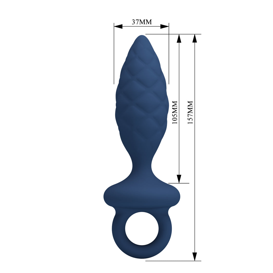 Mr Play John Silicone Butt Plug with Handle Loop