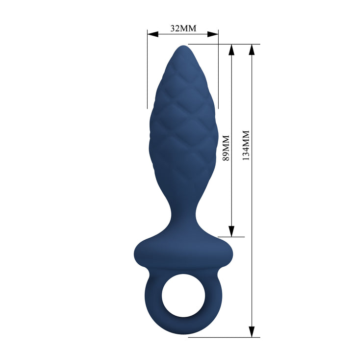 Mr Play Michael Silicone Butt Plug with Loop