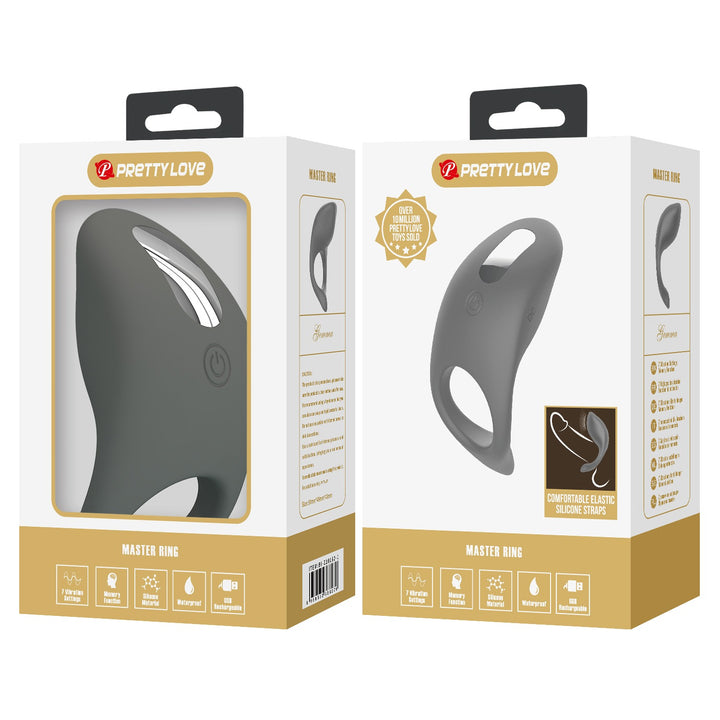 Pretty Love Master Ring Gemma Rechargeable Vibrating Cock Ring