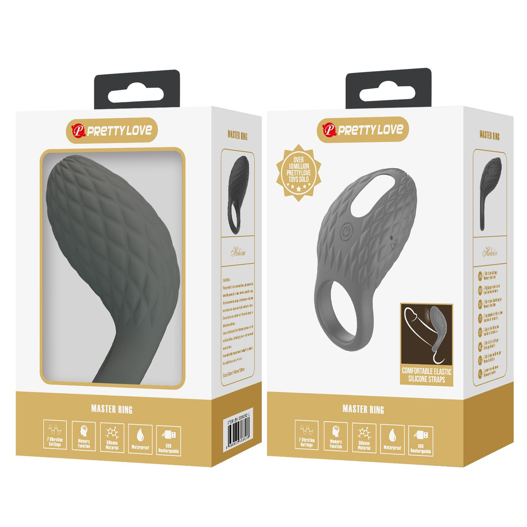 Pretty Love Master Ring Heloise Rechargeable Vibrating Cock Ring