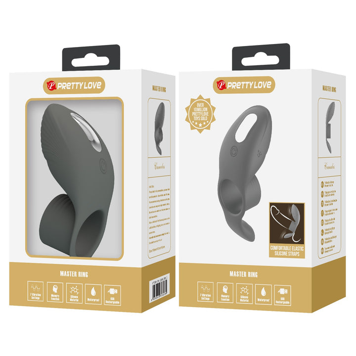 Pretty Love Master Ring Cumulus Rechargeable Vibrating Cock Ring - Vibrating Cockring - Melbourne - Australia