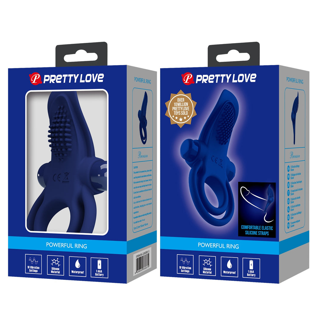 Pretty Love Bronson Powerful Rabbit Vibrating Cock Ring
