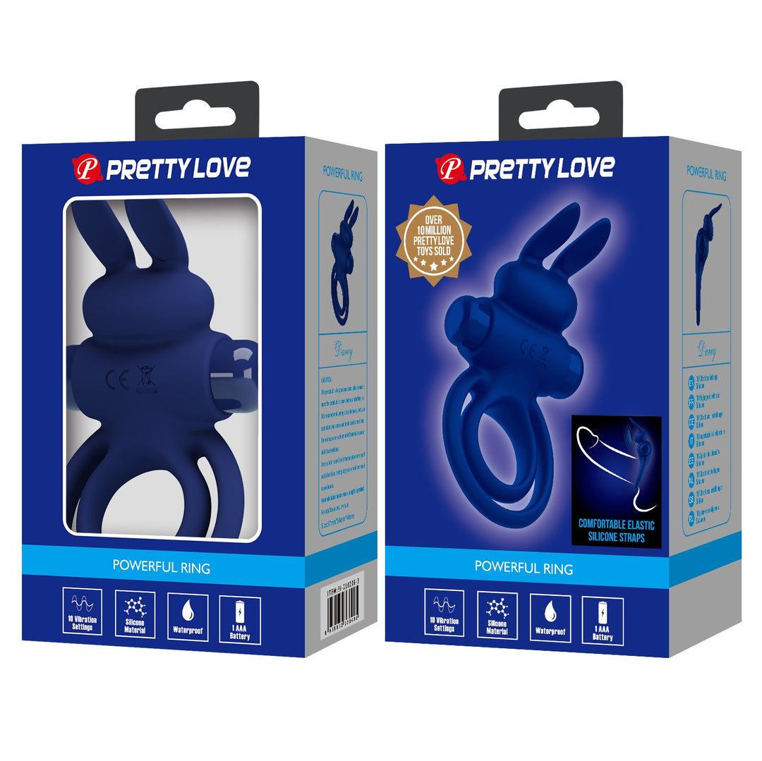 Pretty Love Darey Powerful Rabbit Vibrating Cock Ring