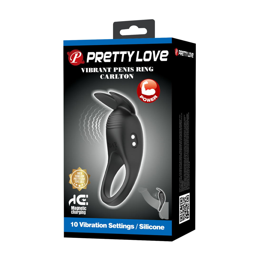 Pretty Love Carlton Rechargeable Vibrating Cock Ring