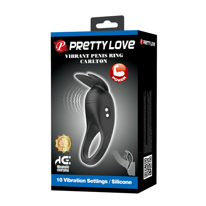 Pretty Love Carlton Rechargeable Vibrating Cock Ring