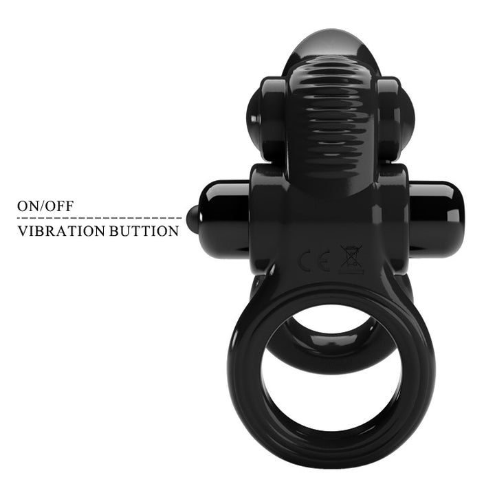 Pretty Love Passionate Cock Ring - Black