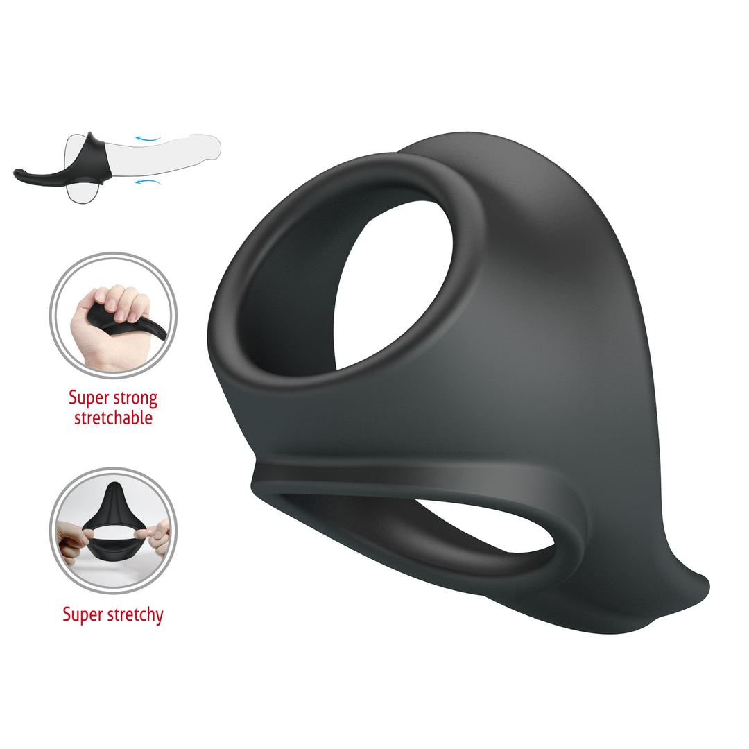 Crazy Bull Zadok Silicone Cock & Ball Ring