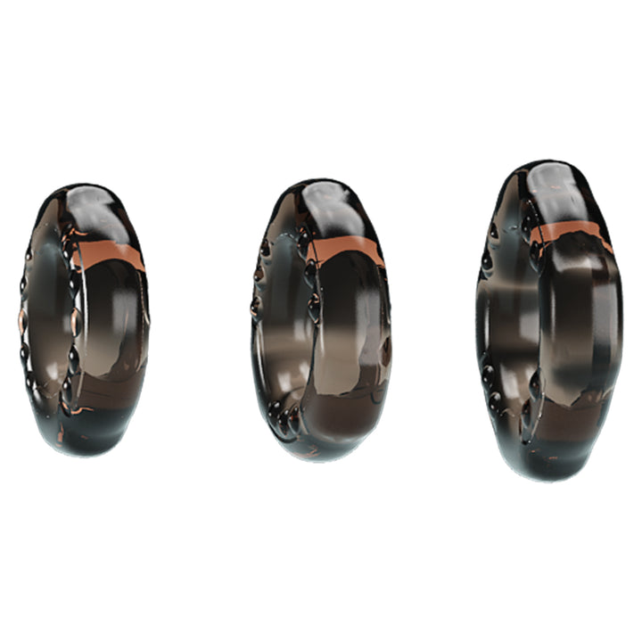 Baile Yvonne Stretchy Cock Ring Set 3pc - Cock Ring - Australia - Sexy Devil