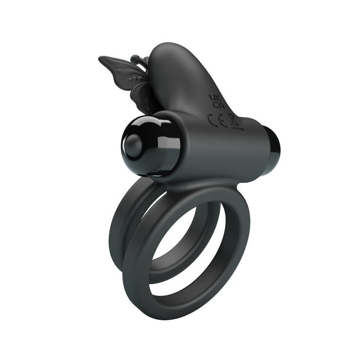 Pretty Love Passion Silicone Vibrating Penis & Ball Ring