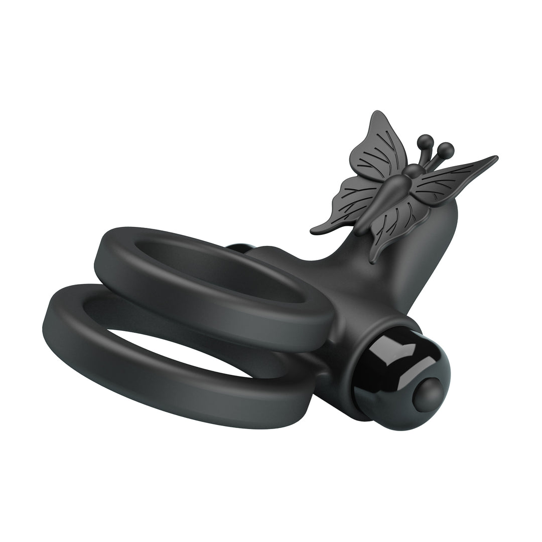 Pretty Love Passion Silicone Vibrating Penis & Ball Ring