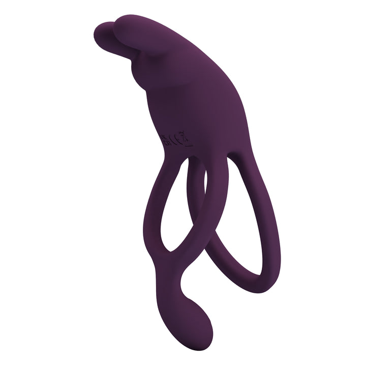 Pretty Love Seth Rechargeable Vibrating Cock & Ball Silicone Cock Ring
