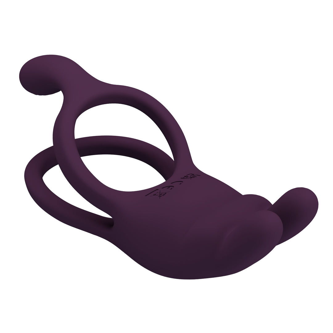 Pretty Love Seth Rechargeable Vibrating Cock & Ball Silicone Cock Ring