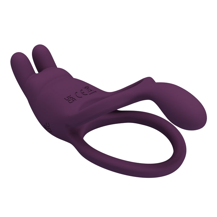 Pretty Love Seth Rechargeable Vibrating Cock & Ball Silicone Cock Ring