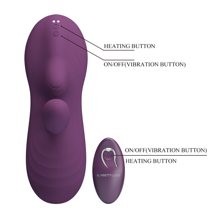 Pretty Love Luka Heating & Vibrator Pad with Remote Control