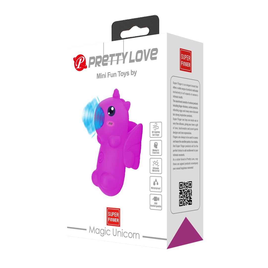 Pretty Love Magic Unicorn Finger Suction Vibe - Finger Vibe - Australia - Sexy Devil