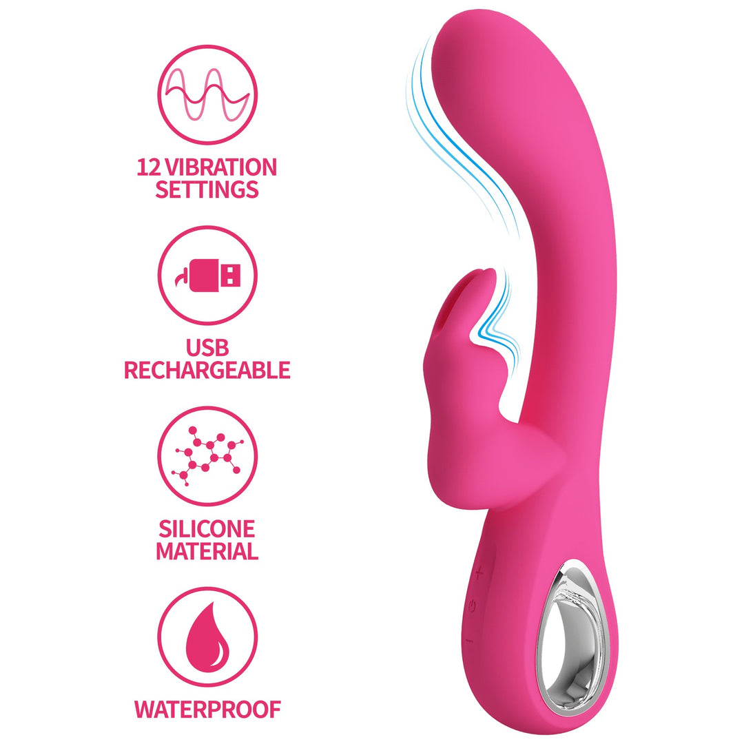 Pretty Love Novak Rechargeable G-Spot Rabbit Vibrator