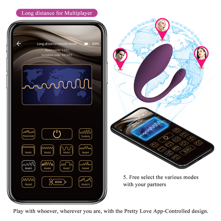 Pretty Love Dora Wearable Vibrator with App Control