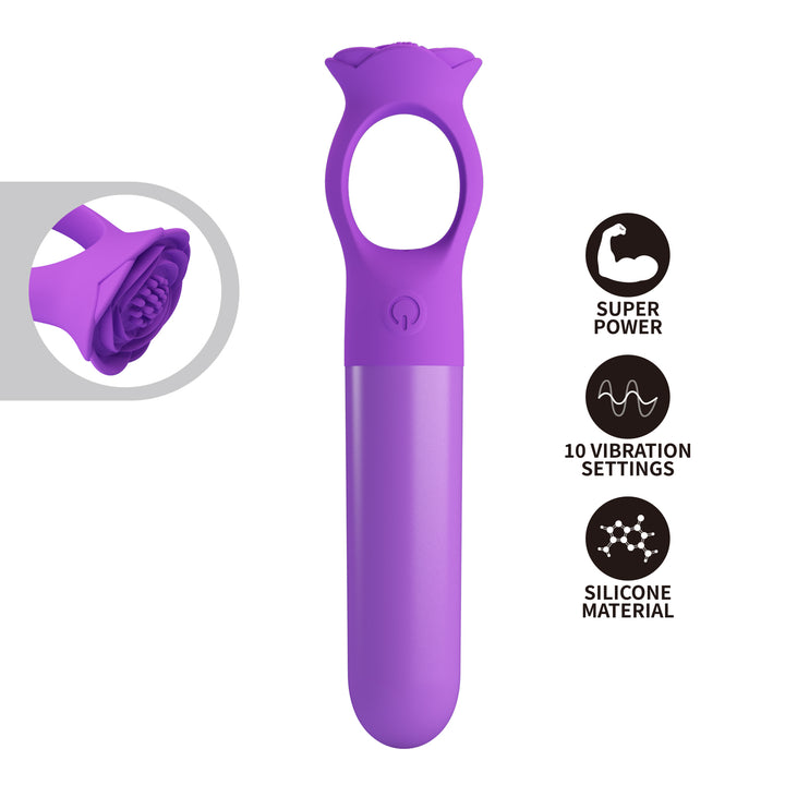 Pretty Love Gianna Mini Massager with Rose Handle