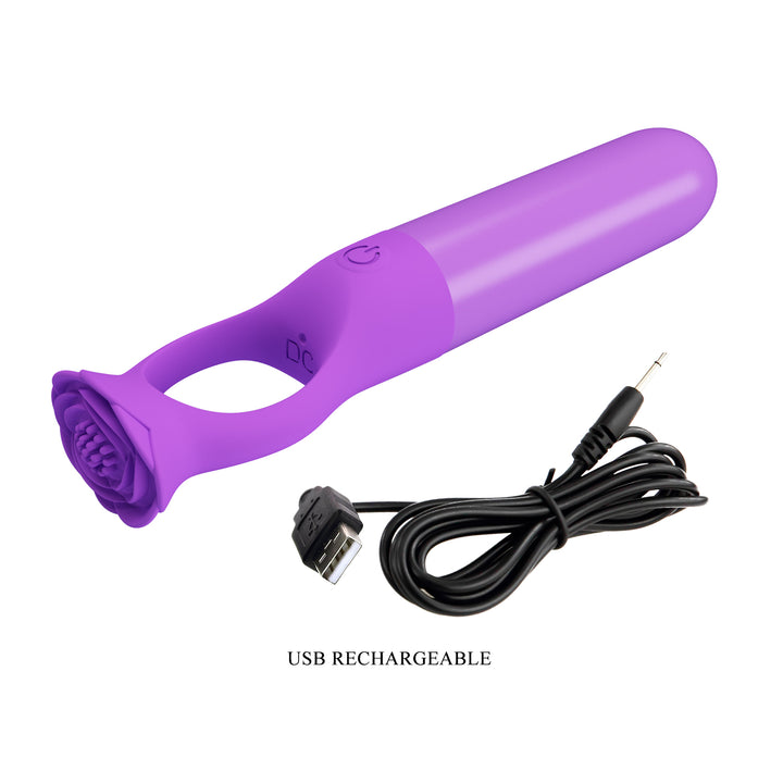 Pretty Love Gianna Mini Massager with Rose Handle
