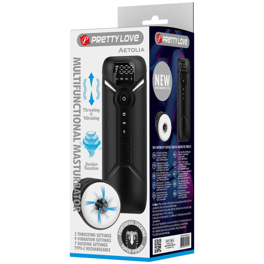 Pretty Love Aetolia Rechargeable Trusting & Sucking Masturbator