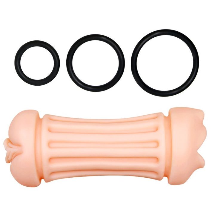Crazy Bull Nancy Realistic Mouth & Vagina 3-Ring Stoker