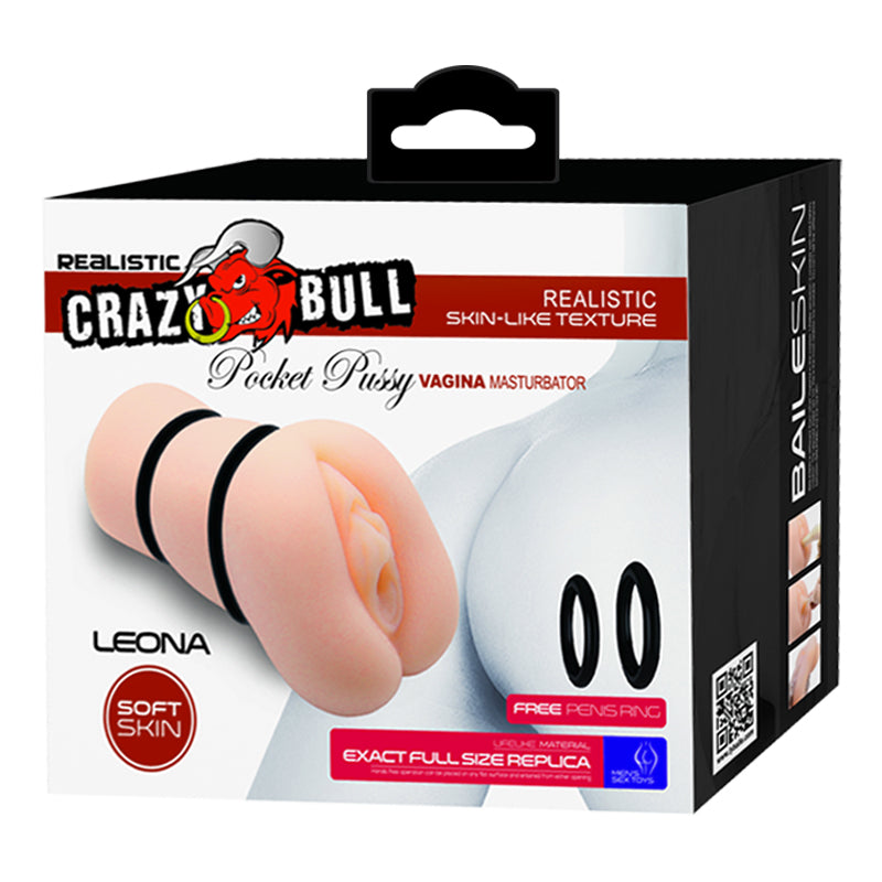 Crazy Bull Leona Realistic Vagina 2-Ring Stoker