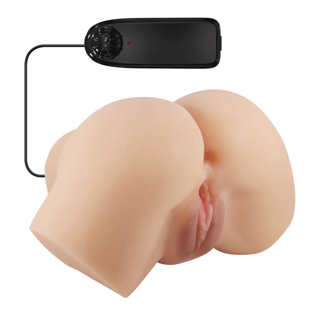 Crazy Bull Hailey Lifelike Double Entry Vibrating Masturbator 1.5kg
