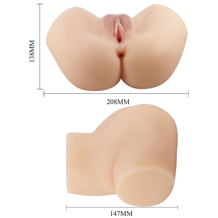 Crazy Bull Hailey Lifelike Double Entry Vibrating Masturbator 1.5kg