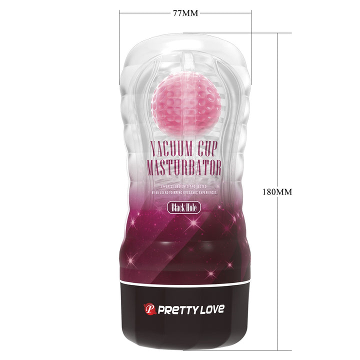 Pretty Love Black Hole Vacuum Cup Masturbator