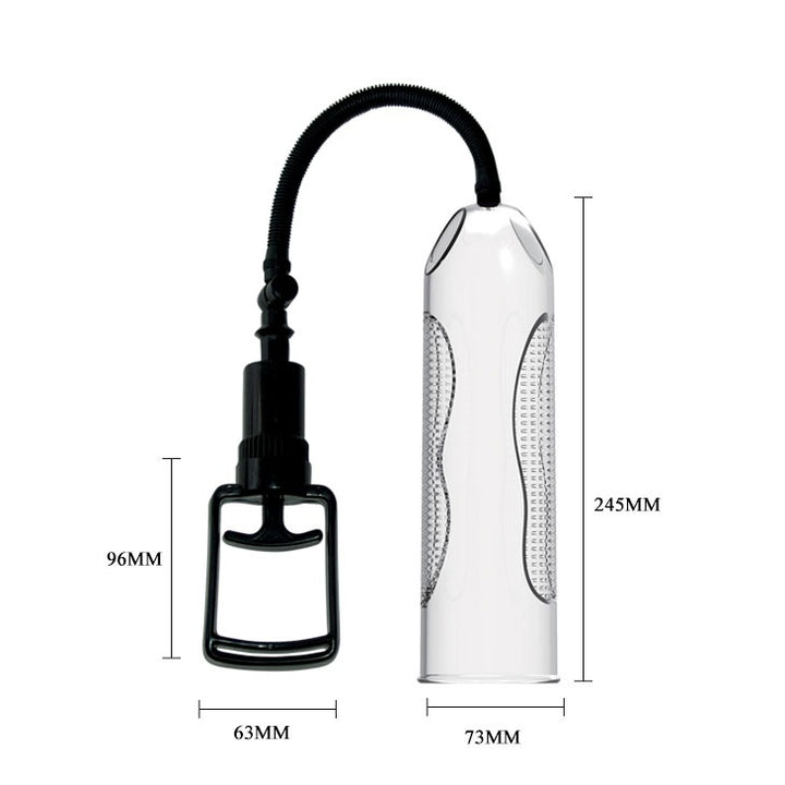 Pretty Love Alexander Vibrating Penis Pump - Clear