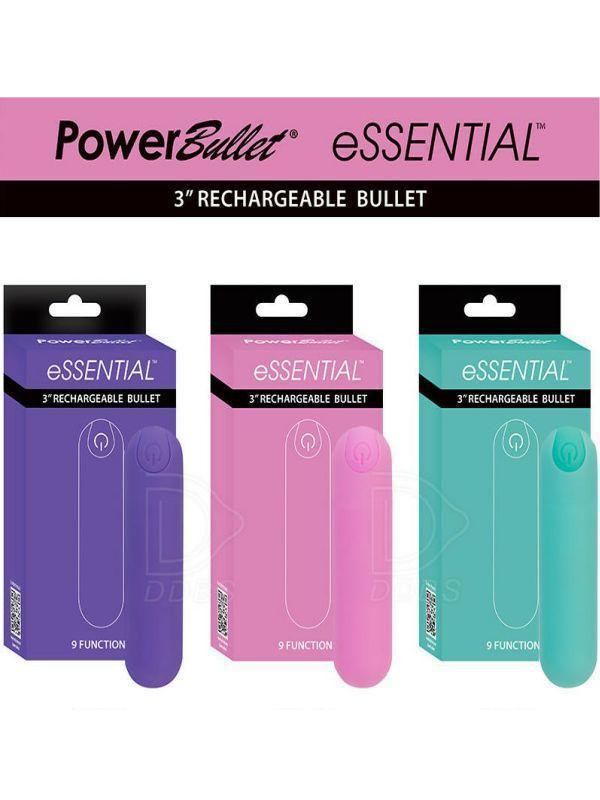 Essential Rechargeable Power Bullet - Vibrating Bullet - Australia - Sexy Devil