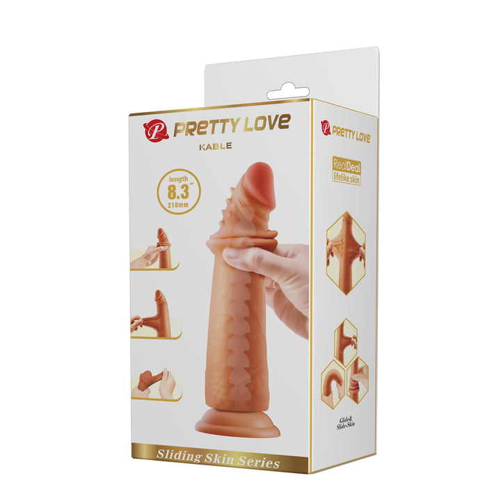 Pretty Love Kable 8.3" Sliding Skin Dildo
