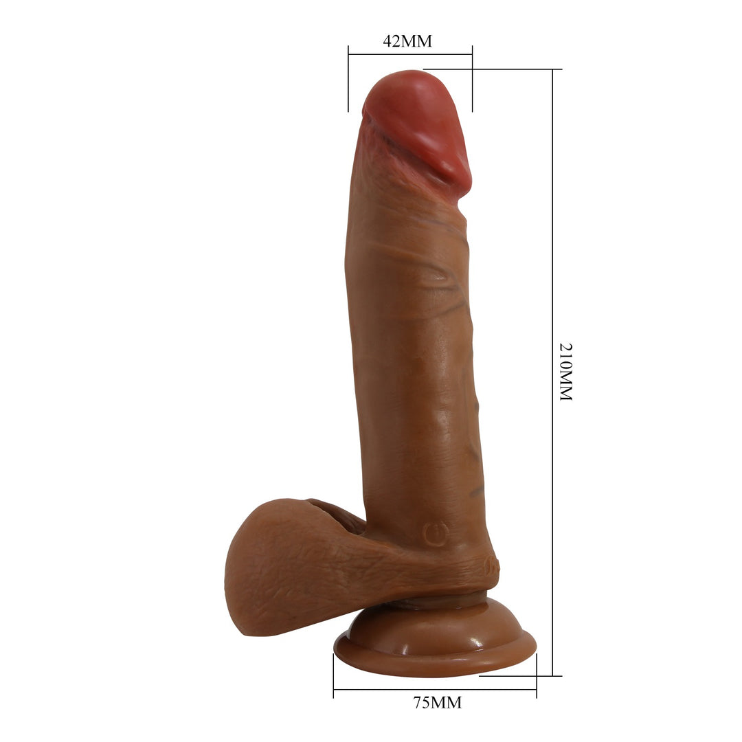 Beautiful Encounter Abel 7.5" Thrusting & Rotating Rechargeable Vibrating Dildo - Thrusting Vibrator - Australia - Sexy Devil