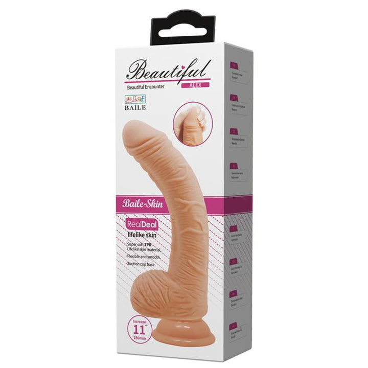 Pretty Love Beautiful Encounter Alex 11" Realistic Dildo with Balls