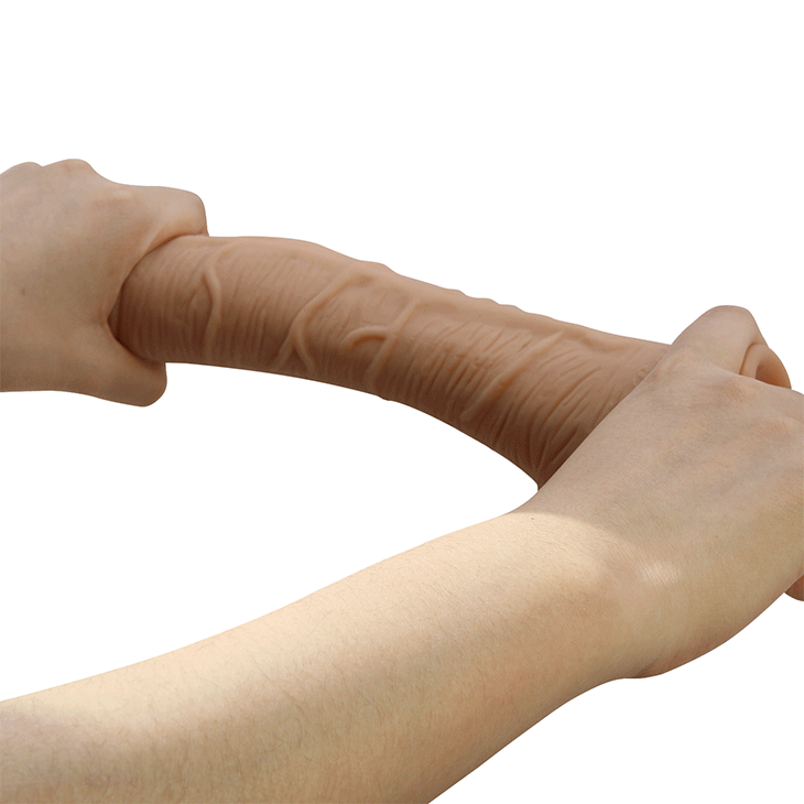 Beautiful Encounter Alex 11" Realistic Curved Vibrating Dildo