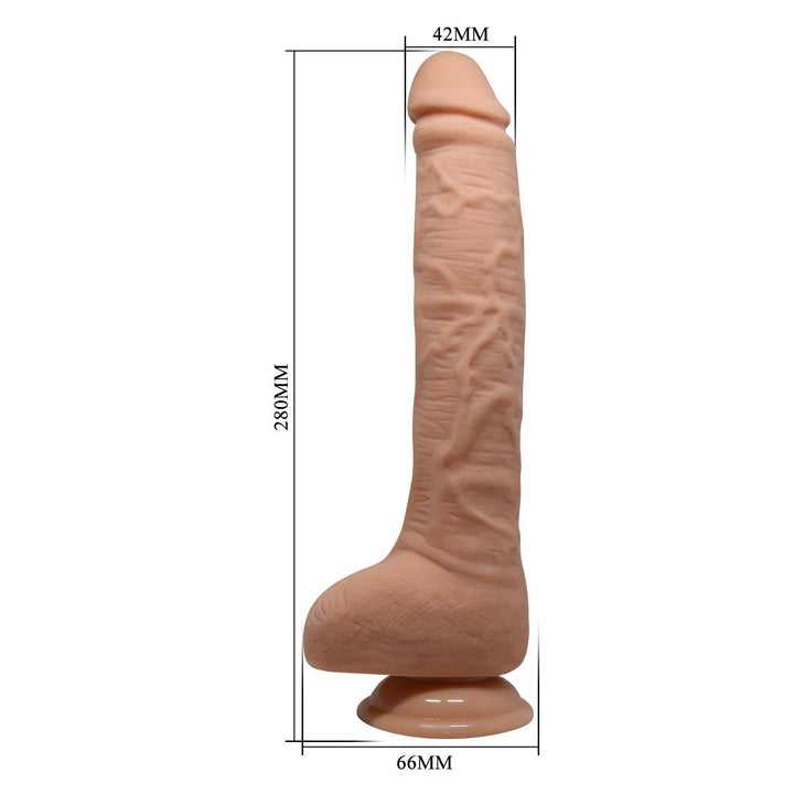 Beautiful Encounter by Baile 11" Dildo with Balls Dick - Light