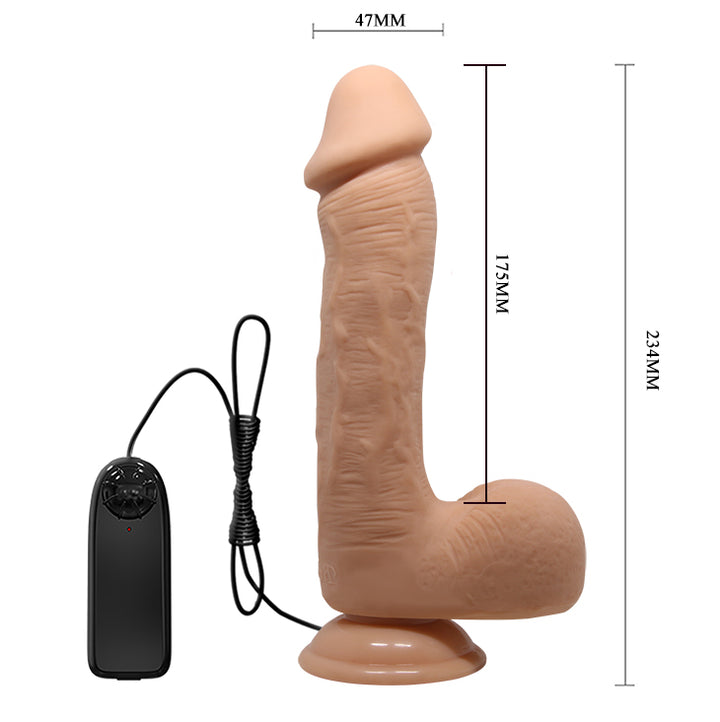 Beautiful Encounter Johnson 9.2" Realistic Vibrating Dildo