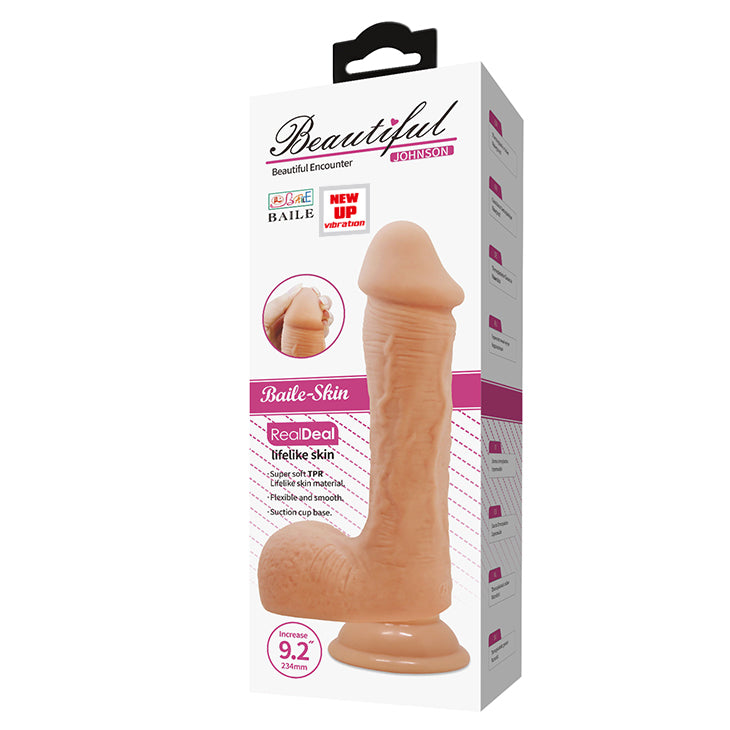 Beautiful Encounter Johnson 9.2" Realistic Vibrating Dildo